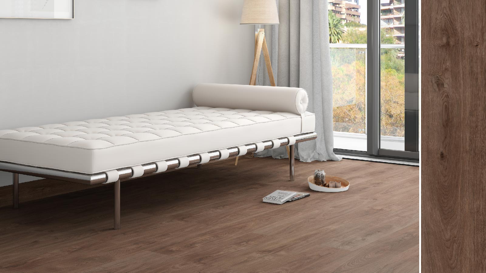 Tarima de madera compuesta gris para cabina rectangular - Dimensiones 108.5  x 75 x 3.2 cm